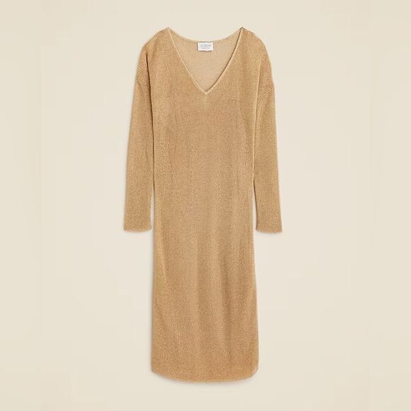 NWT J CREW Collection sheer metallic sweater-dress - Picture 5 of 8